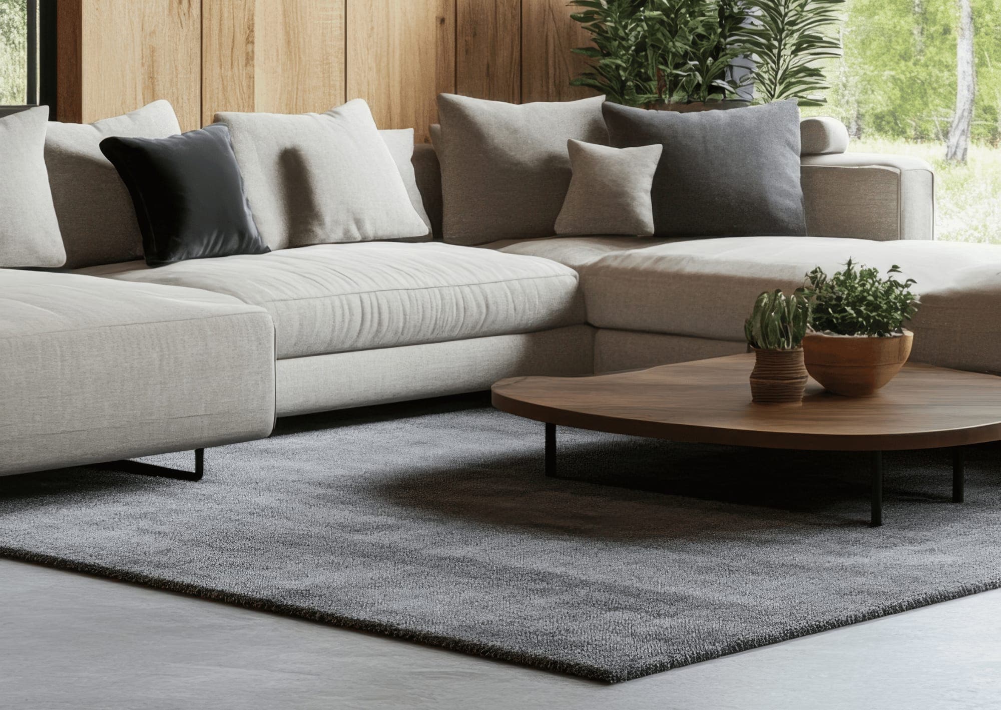 Premium couch after upholstery cleaning in Morningside