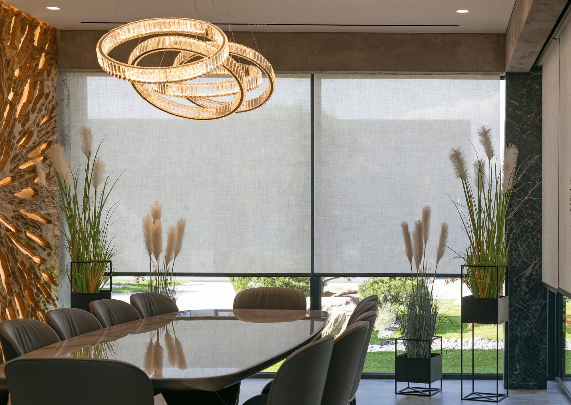Clean fabric blinds in a Sunninghill home